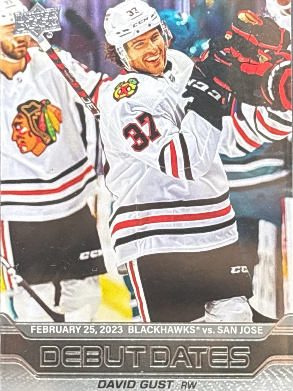 Upper Deck David Gust Chicago Blackhawks Debut Dates Trading Card